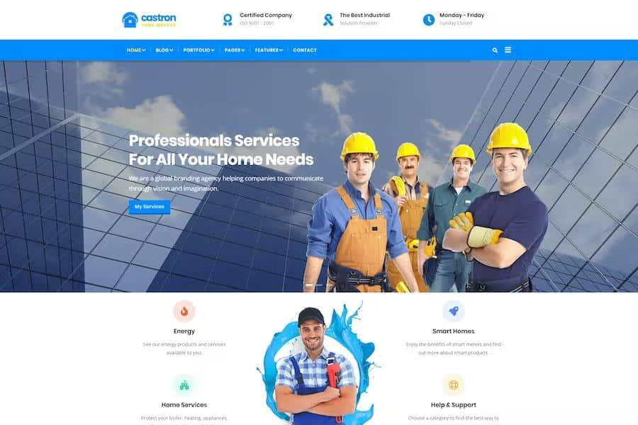 CASTRON – HOME MAINTENANCE, REPAIR AND IMPROVEMENT SERVICES DRUPAL 9 THEME